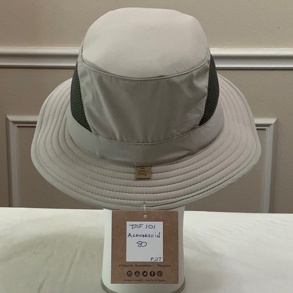 Tilley TAF101 AIRFLO ALGONQUIN hat - Glacier/lime (grey) - Picture 4 of 13